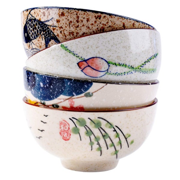 Japanese Rice Bowls Etsy