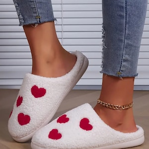 Red heart hotsell double sole slippers
