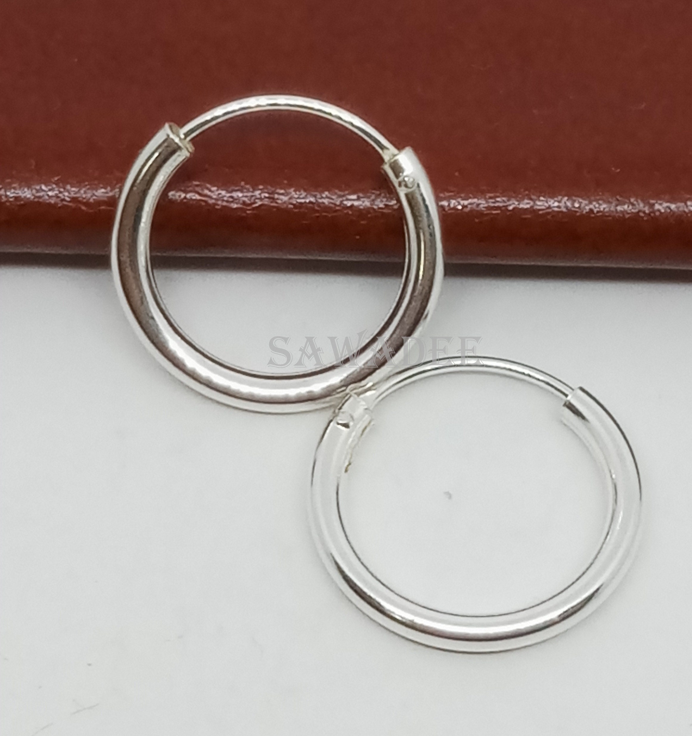 Acciaio Inox Orecchini a Cerchio