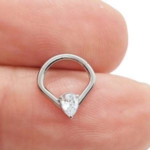 Orecchino il per setto in acciaio,clicker per daith, anello per cartilagine, gioielli del setto in acciaio, orecchino per cartrilaginagine