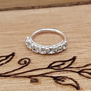 Orecchino a cerchio per il naso, cerchietto da naso in argento 925,anello piercing per il naso con zirconi bianchi,orecchino sottile da naso