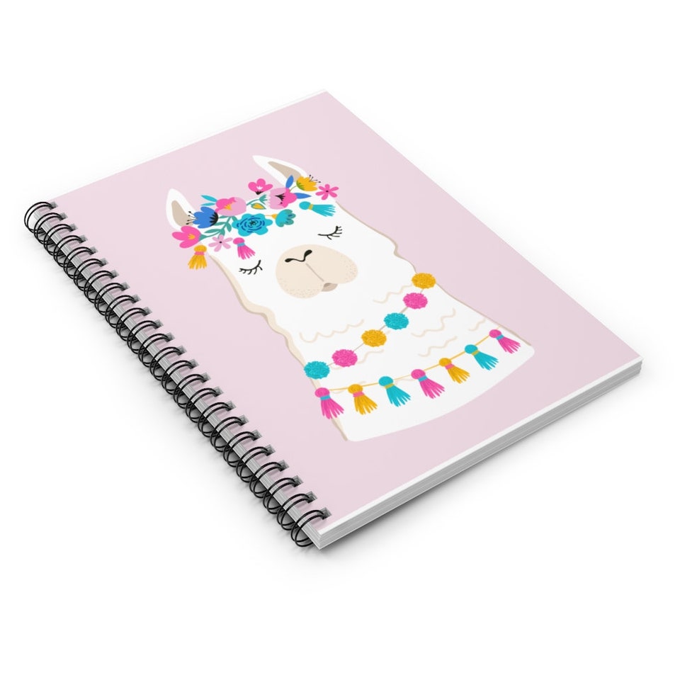 Llama Spiral Notebook - Ruled Line