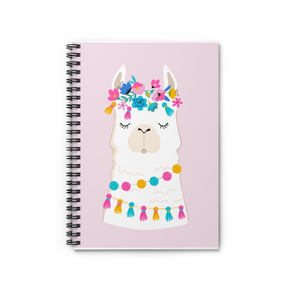 Llama Spiral Notebook - Ruled Line