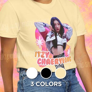 ITZY - CHAERYEONG - Unisex Cotton T-Shirt - 3 Colors