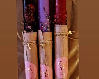 Hand made Enchanted Intention Candles