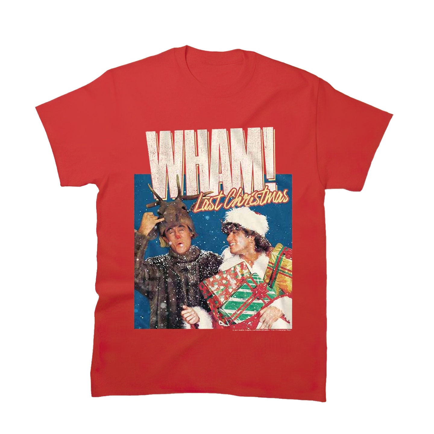 Discover Wham! Last Christmas Heather Red T-shirt