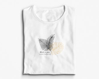 trabalho em seu paraíso interno |T-Shirt | Unissex | Presente | Viajante | Nômade Camiseta | Camiseta | Camiseta | Camiseta de viagem | camiseta | Viagens | camiseta