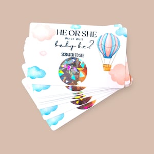 Gender Reveal Scratch Cards