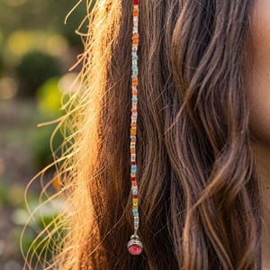 Multicolor Beaded Hair Clips, Bohemian Style, Hair Piece