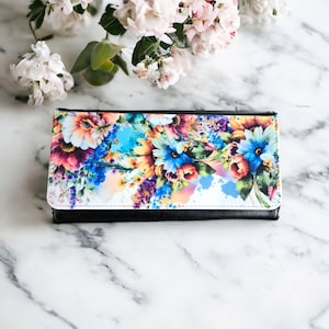 Cartera de mujer flores de colores