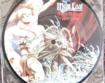 Rare, vintage 7 inch picture disc single from 1981 - Meat Loaf, Dead Ringer For Love / More Than You Deserve - Good, little used