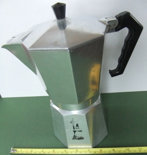 Rare Genuine Bialetti Huge Size Moka Express Stovetop Coffee Etsy