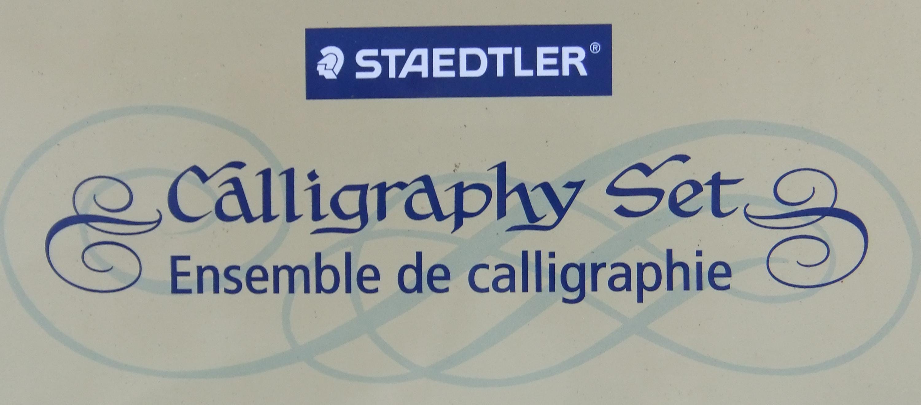 Rare Staedtler Calligraphy Set in Case 4 Pens, 5 Nibs,