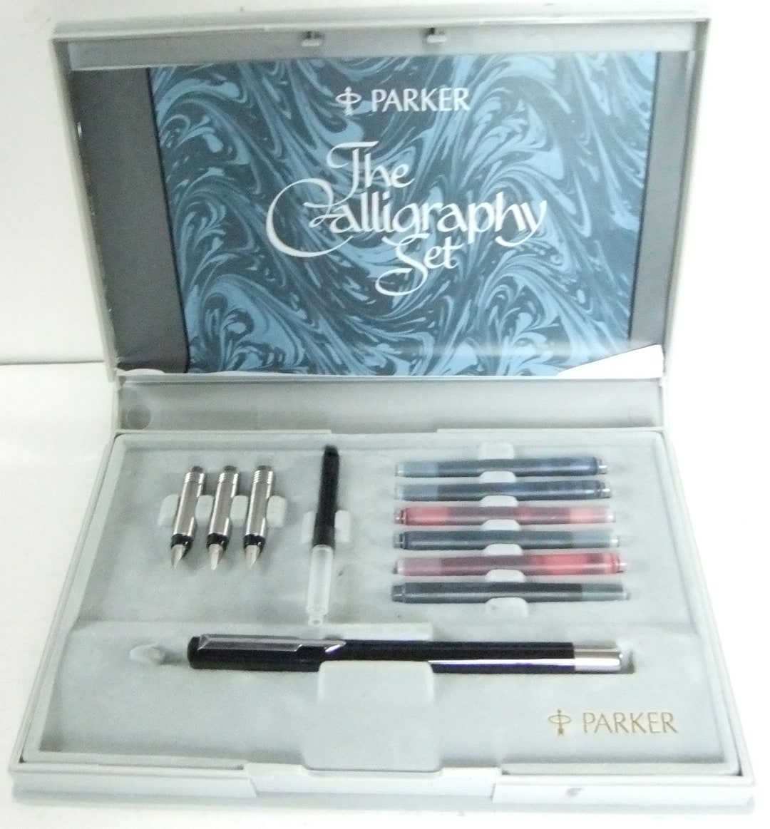 Rare Vintage Parker Vector Calligraphy Pen Set instruction Etsy