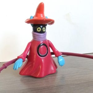 Rare, vintage original Masters of the Universe action figure - 1983 Orko with Rip Cord - Good, used condition