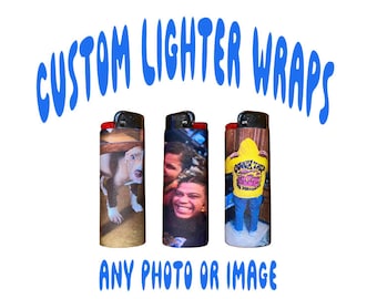 FUNDAS PERSONALIZADAS PARA ENCENDEDORES (Mate) Foto para encendedor - Cualquier imagen - Cualquier texto - Funda para encendedor - Para encendedores Bic - Personalizado - Regalo de cumpleaños