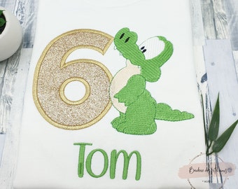 T-shirt ou body personnalisé bébé aligator garçon | body personnalisé bébé crocodile | Cadeau enfant garçon | T shirt garçon personnalisé