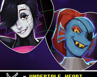 Undertale Heart Buttons