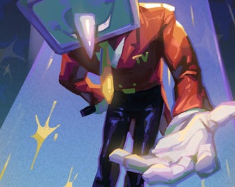 Tenna Deltarune 11x17 Print