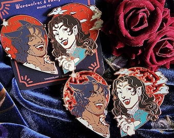 Werewolves & Vampires Original Enamel Pin