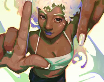 Iridescent Kallei OC 11x17 Print