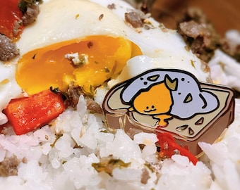 Egg Toast Little Foodies Enamel Pins