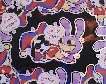 Jax and Pomni FunnyBunny Sticker