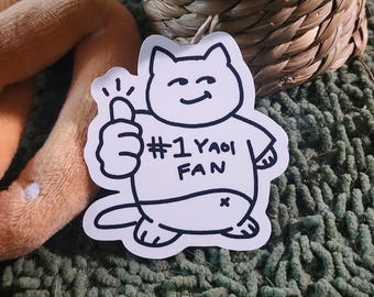 Yaoi Cat Sticker