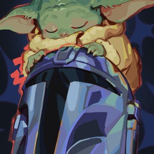 11x17 Mando&Grogu Print