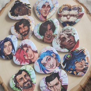 Arcane Heart Buttons