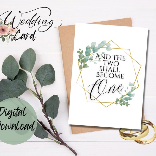 Christian wedding card digital download, printable religious wedding card, Scripture verse, anniversary card Bible verse instant download