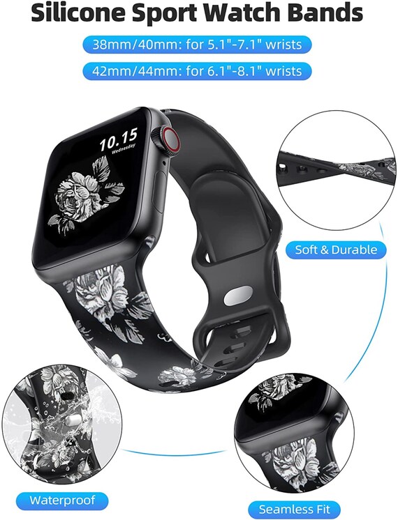 Buy Apple Watch Band 41mm 40mm 38mm Women Soft Silicone Iwatch