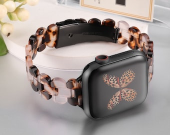  VISOOM Watch Charms Compatible for Apple Watch Band  40mm/38mm/41mm Series 8 7 SE 6/5/4 Women Fashion Cute Floral Engraved  Silicone Watch Strap Decorative Ring Loop for iWatch Bands Series 3/2/1 