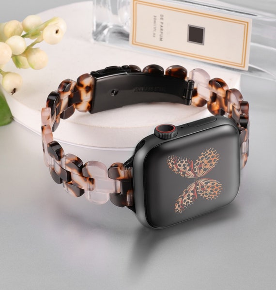 Apple Watch Band Women Silicone Strap Leopard Floral IWatch Ultra SE 8 7 6  5 4 3