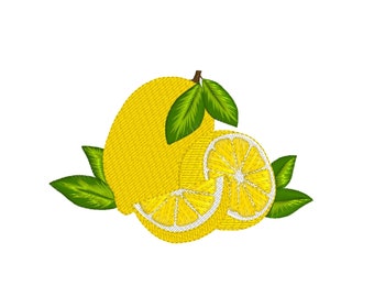 Lemon Design, Napkin Embroidery Pattern, Towel Embroidery, Machine Embroidery Design File, Instant Download