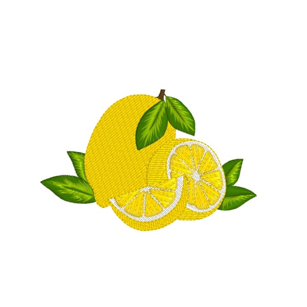 Lemon Design, Napkin Embroidery Pattern, Towel Embroidery, Machine Embroidery Design File, Instant Download