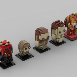 Episode I Gang (5 Sets of Instructions) - Brickheadz MOC Instructions - Star Wars