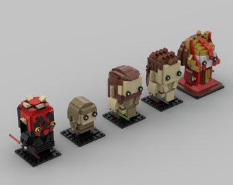 Episode I Gang (5 Sets of Instruction) - Brickheadz MOC Anleitung - Star Wars