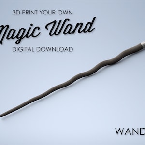 Gnarled Magic Wand - 3D Print File - Wizard Wand / Witch Wand Digital File - Wand 20
