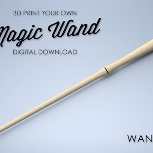 Modern Magic Wand - 3D Print File - Wizard Wand / Witch Wand Digital File - Wand 7