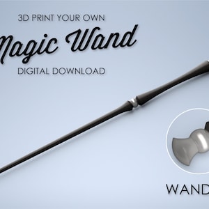 Slender Magic Wand - 3D Print File - Wizard Wand / Witch Wand Digital File - Wand 17
