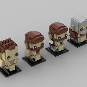 The Kenobi Gang (4 Sets of Instructions) - Brickheadz MOC Instructions - Star Wars