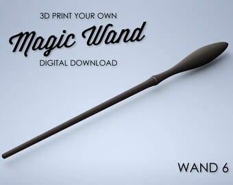 Glühbirne Zauberstab - 3D Druck Datei - Zauberstab / Hexenstab Digitale Datei - Wand 6