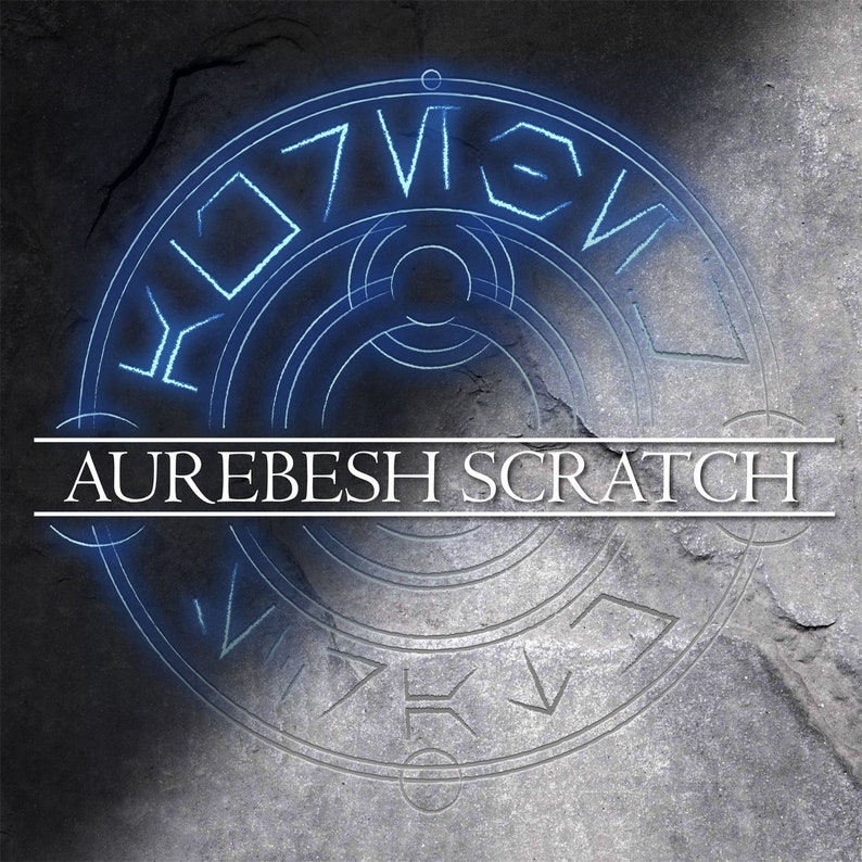 Aurebesh Scratch - Star Wars Font - Instant Download - Personal Use ...