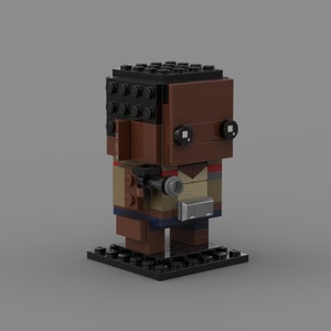 The Former Trooper (Finn) - Brickheadz MOC Instructions - Star Wars