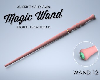 Zauberstab - Zauberstab 3D Druck - Zauberstab / Zauberstab Digitale Datei - Zauberstab 12