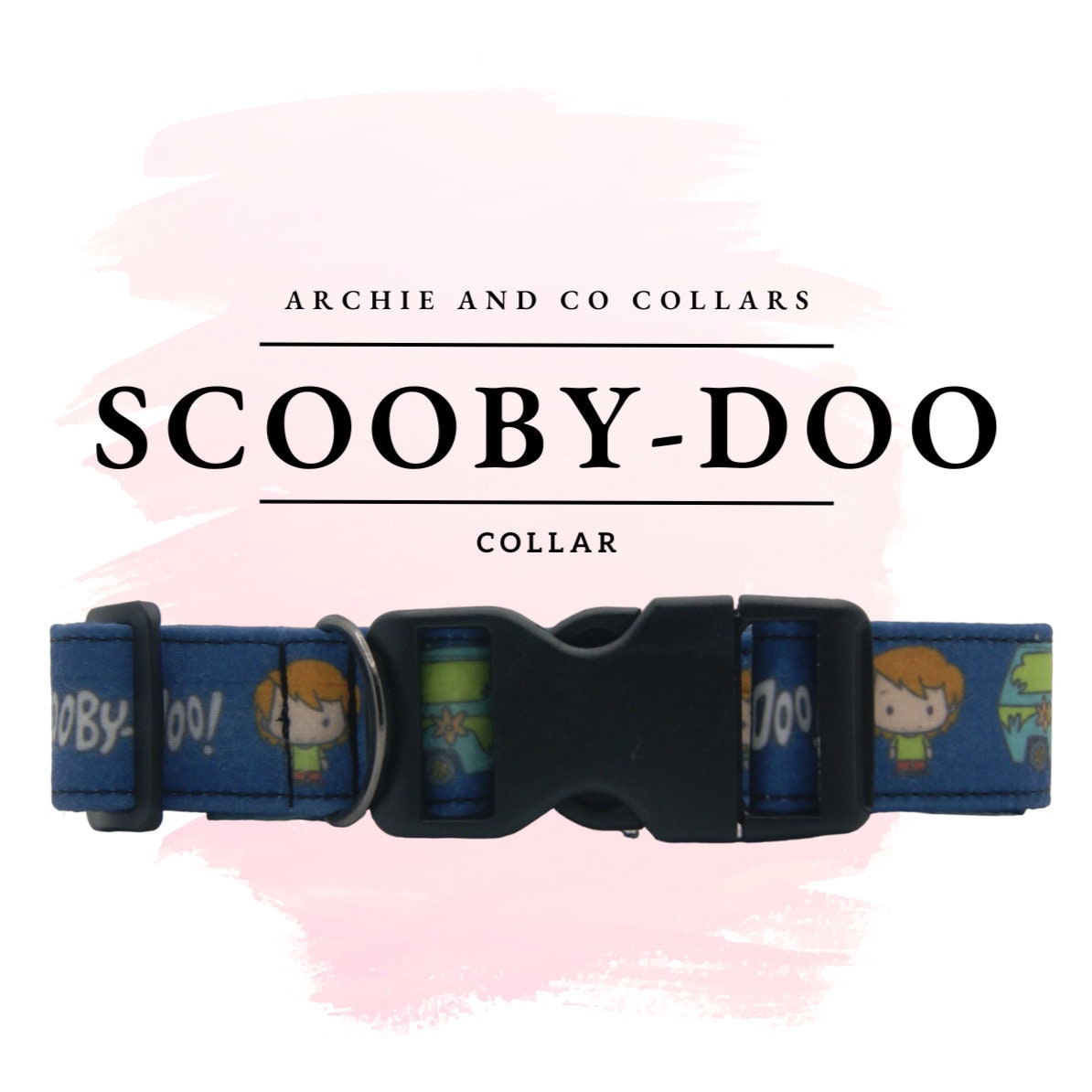 Handmade Scooby Doo Dog Collar Cartoon Dog Accessory Etsy Australia
