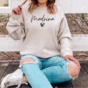 Madrina Like A Mom Only Cooler Sweatshirt, Godmother Sweatshirt For Confirmation For Wedding, Madrina For Mothers Day Gift Sweatshirt Mom