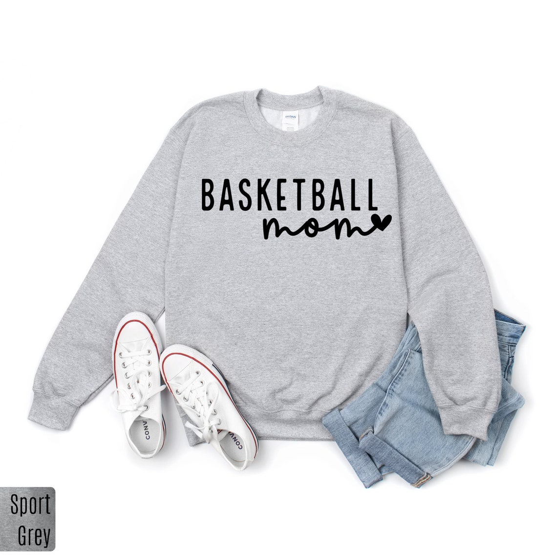 Basketball Mom Sweatshirt Game Day Sweatshirt for Mom Etsy