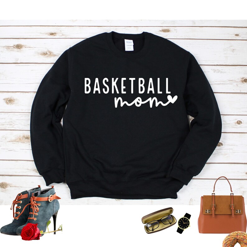 Basketball Mom Sweatshirt Gift for Mom Basketball Unisex Etsy